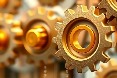 Abstract financial gears, construction labor cost integration, tax compliance